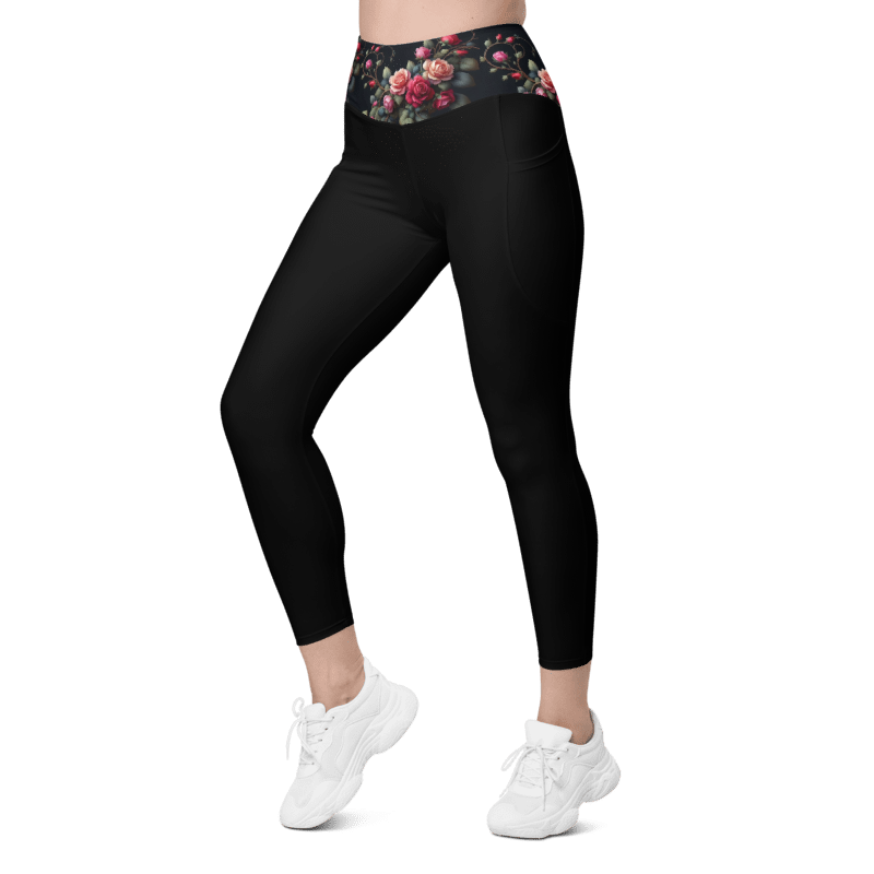 Rose Vine Leggings - Pockets