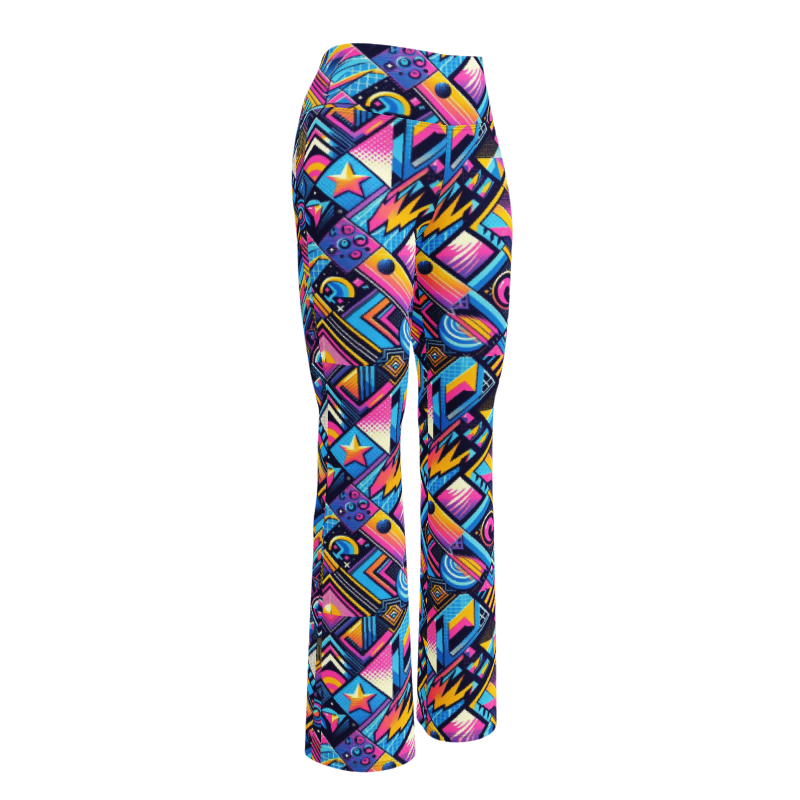 Retro Vibe Leggings - Flare