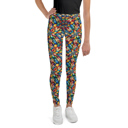 Prismatic Plume Leggings - Youth