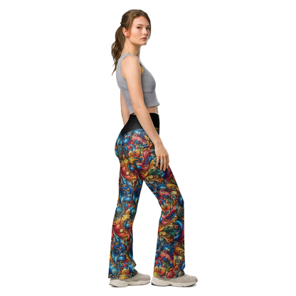 Swirl Leggings Leggings - Flare