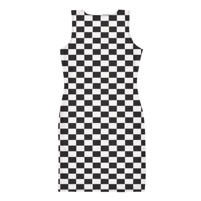 Vanilla Checkered Twist Dress