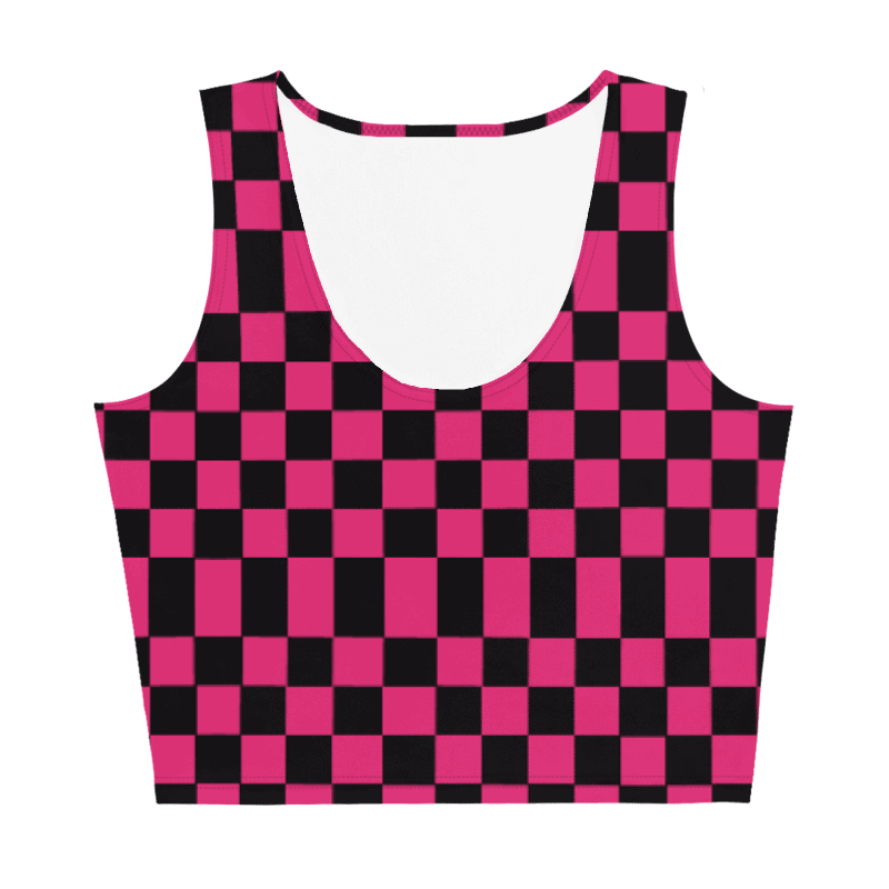 Cherry Cola Checkered - Crop Top