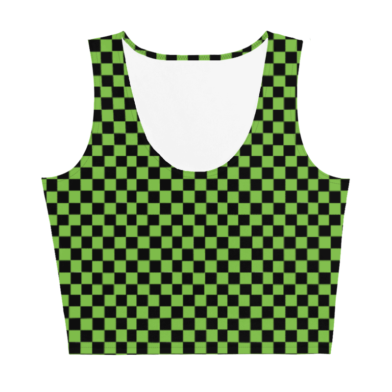 Checkered Crunch - Crop Top