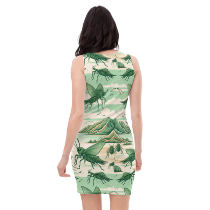 Grasshopper Serenade Dress