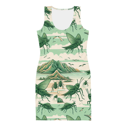 Grasshopper Serenade Dress