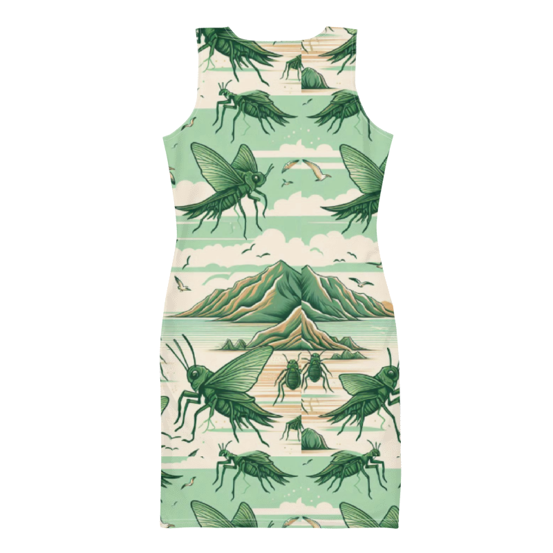 Grasshopper Serenade Dress