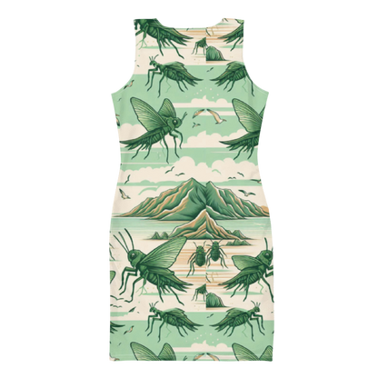 Grasshopper Serenade Dress