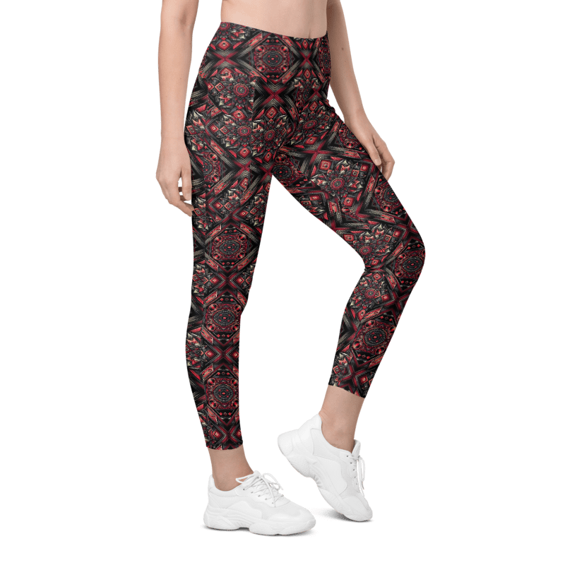 Crimson Curves Leggings - Pockets