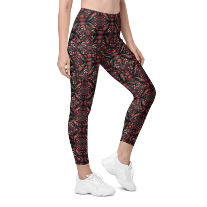 Crimson Curves Leggings - Pockets