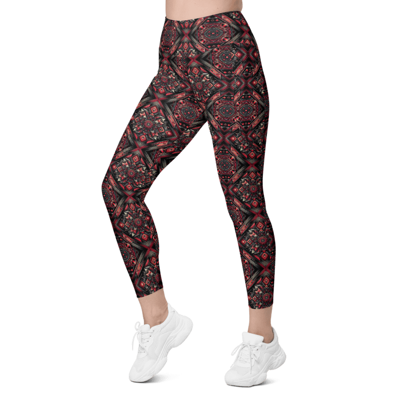 Crimson Curves Leggings - Pockets