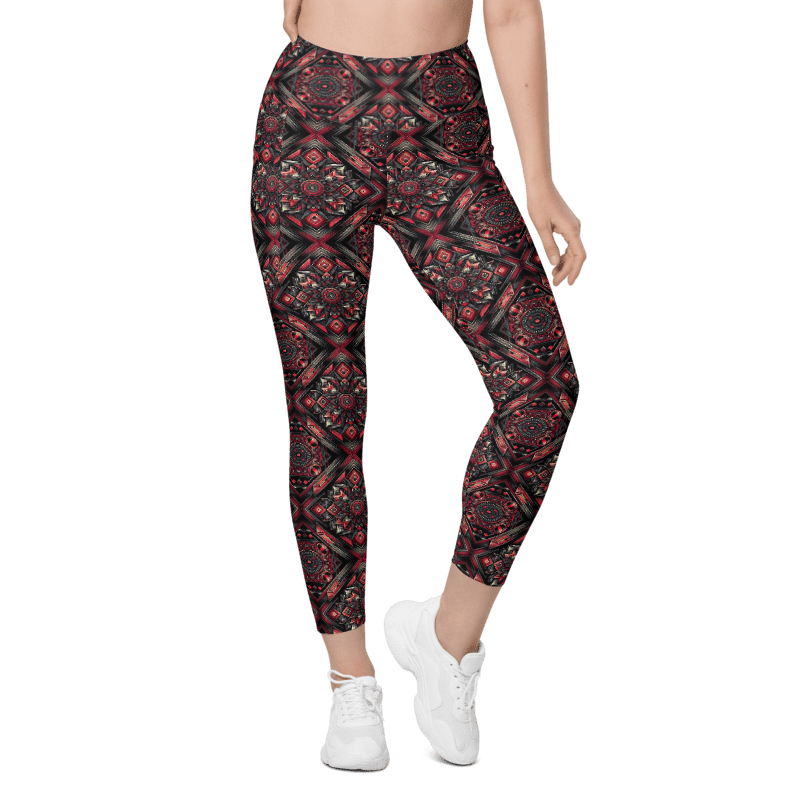 Crimson Curves Leggings - Pockets