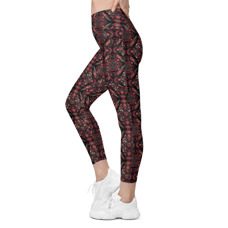 Crimson Curves Leggings - Pockets