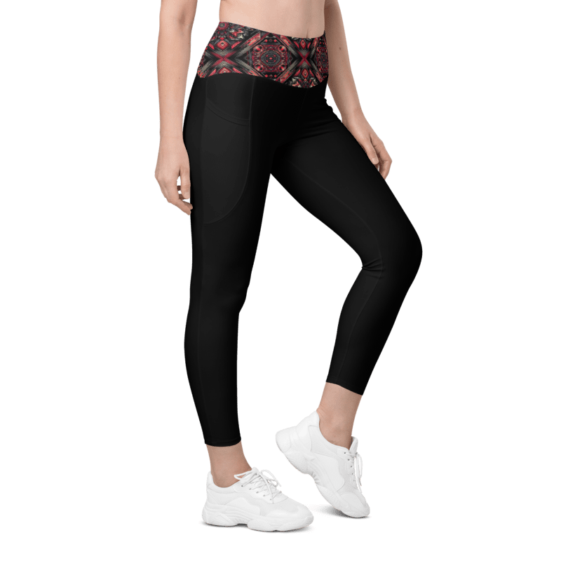 Crimson Curves Leggings - Pockets