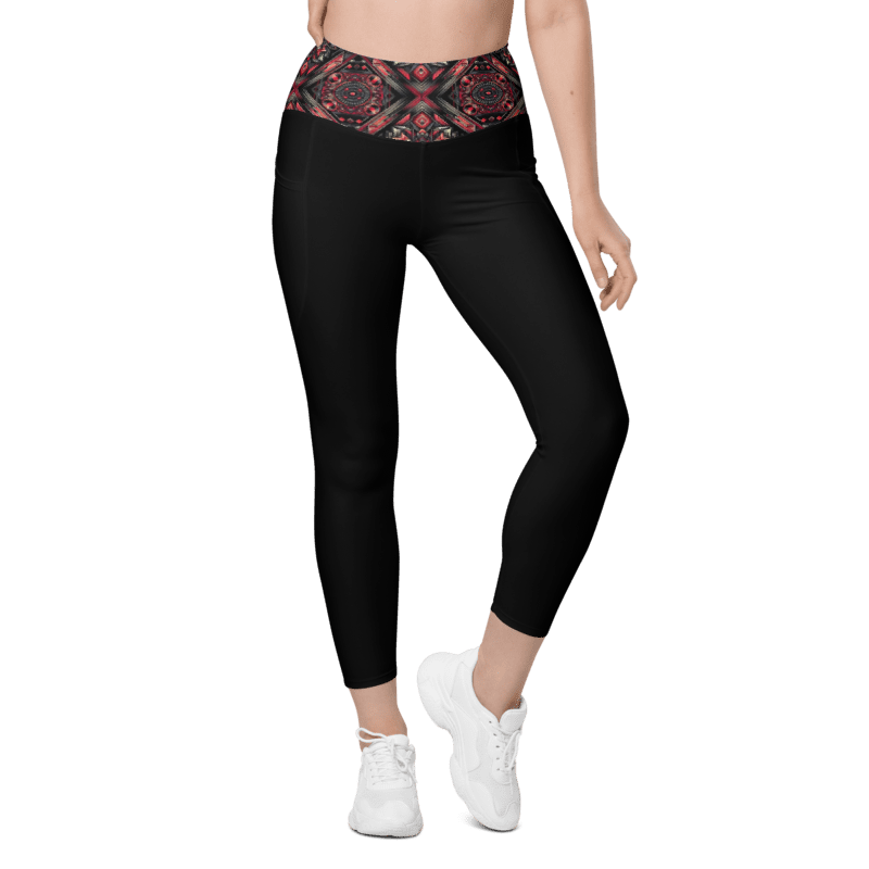 Crimson Curves Leggings - Pockets