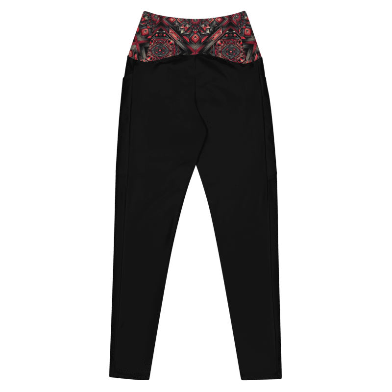 Crimson Curves Leggings - Pockets