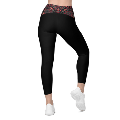 Crimson Curves Leggings - Pockets