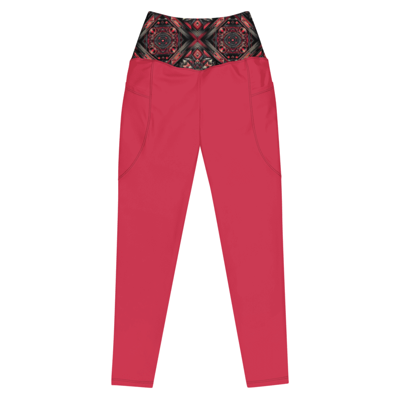 Crimson Curves Leggings - Pockets