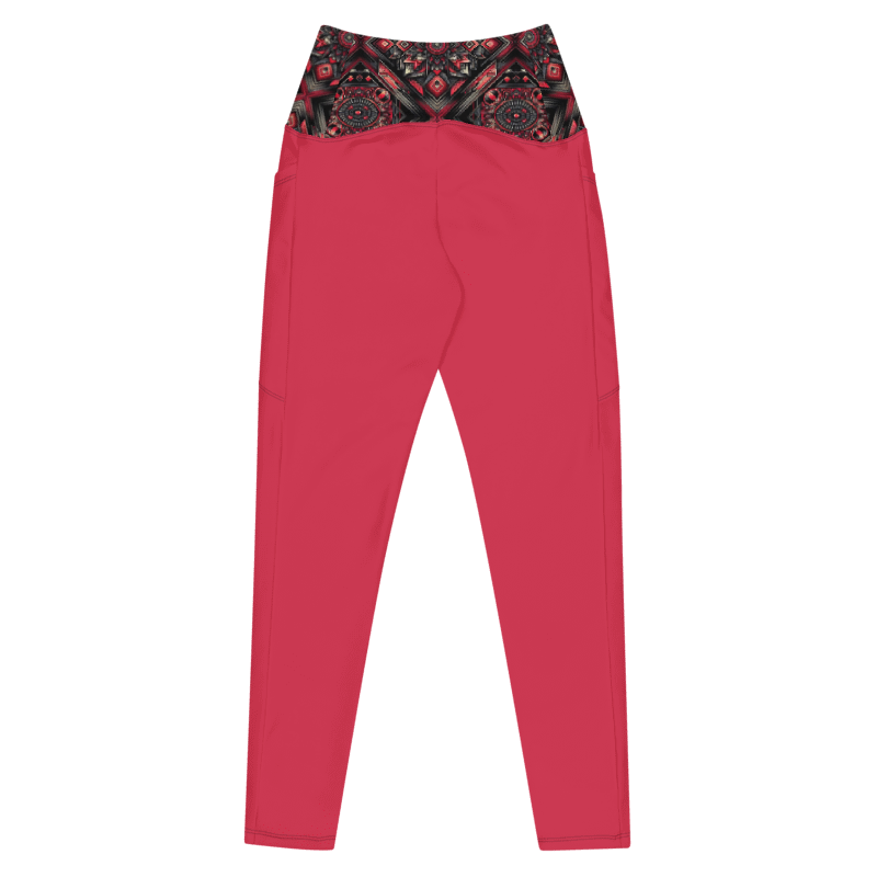 Crimson Curves Leggings - Pockets