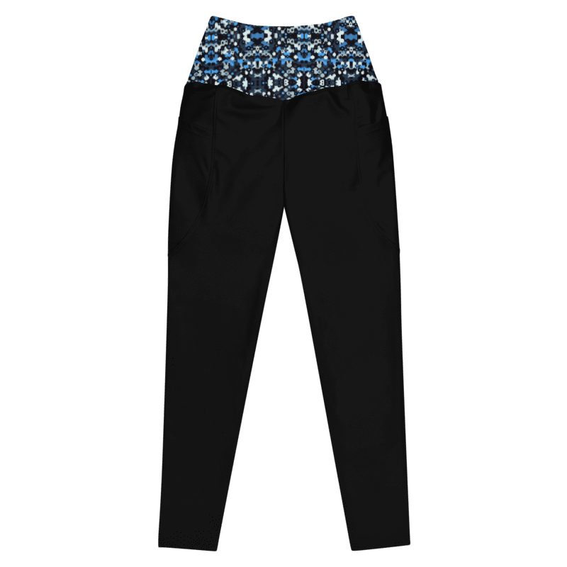 Blue Camo Leggings - Pockets