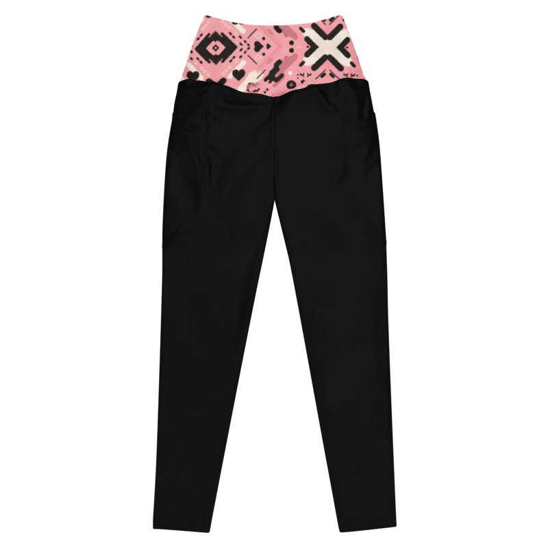 Pink Camo Leggings - Pockets