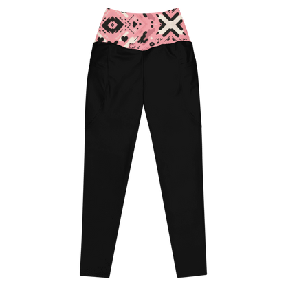 Pink Camo Leggings - Pockets