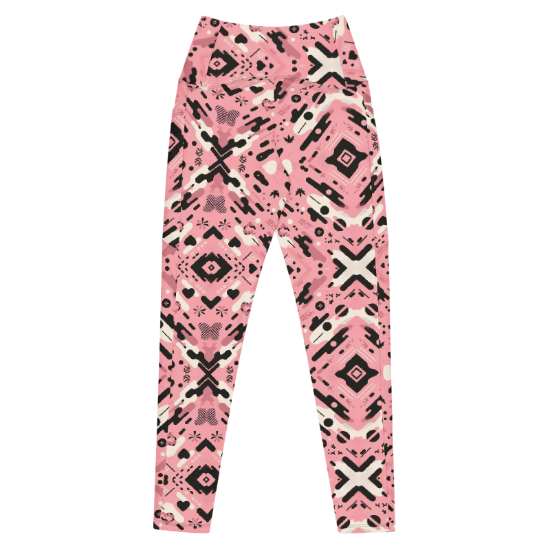 Pink Camo Leggings - Pockets