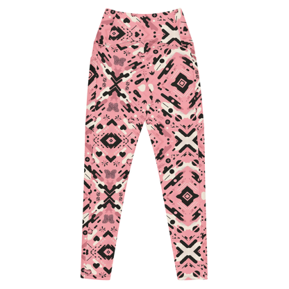 Pink Camo Leggings - Pockets