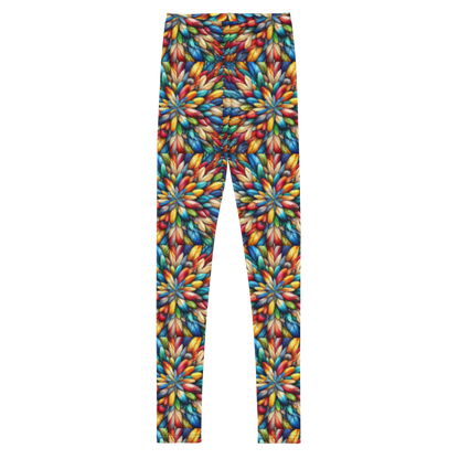 Prismatic Plume Leggings - Youth