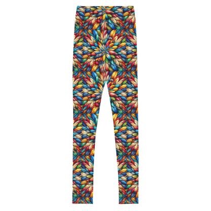 Prismatic Plume Leggings - Youth