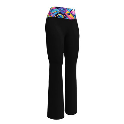 Retro Vibe Leggings - Flare
