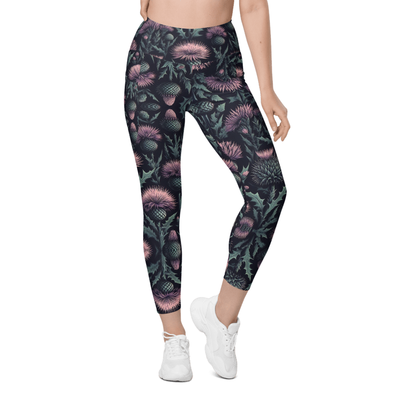 Thistle Bloom Leggings - Pockets