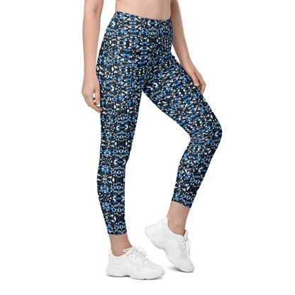 Blue Camo Leggings - Pockets