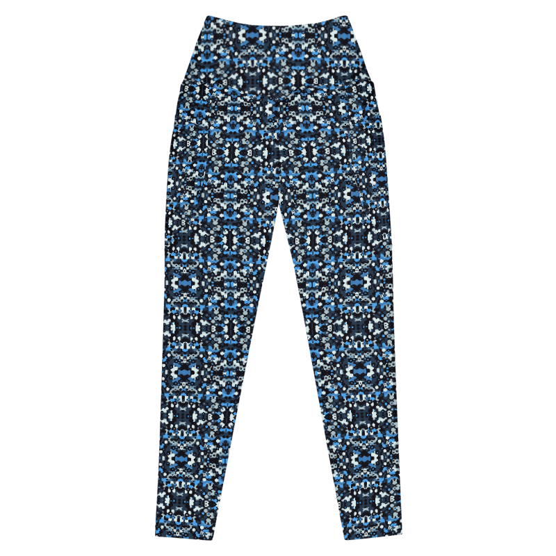 Blue Camo Leggings - Pockets