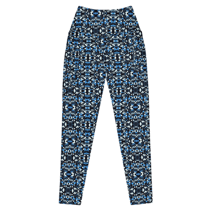 Blue Camo Leggings - Pockets