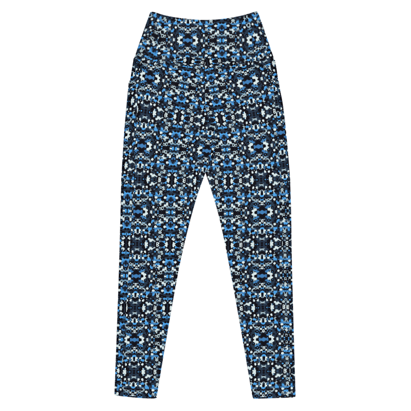 Blue Camo Leggings - Pockets