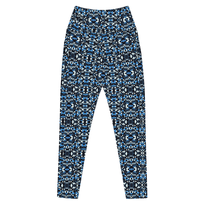 Blue Camo Leggings - Pockets