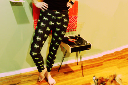 Neon Alien Unicorn Leggings